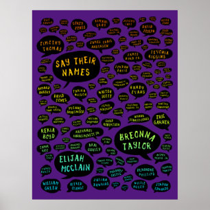 ihre Namen Regenbogen Poster