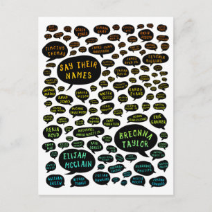 ihre Namen Regenbogen Postkarte