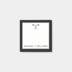 Ihre Namens  Golfclubs Post-it Klebezettel