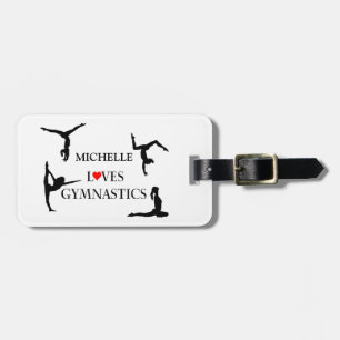 "IHRE NAMENS" Liebe-Gymnastik Gepäckanhänger