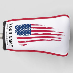 IHRE NAMENSgolf-Kopf-Abdeckung FLAGGE Golf Headcover