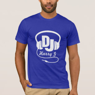 Ihre Namensweiß DJ-Kopfhörer T-Shirt