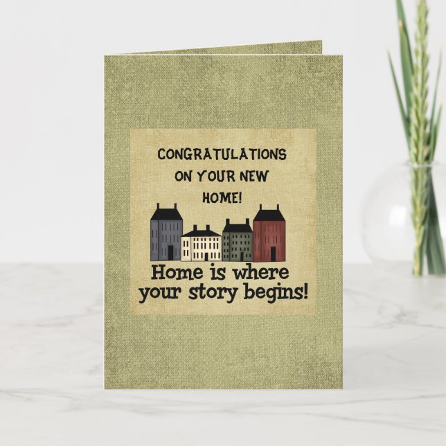 Ihre neue Zuhause-Karte Karte (Vorderseite)