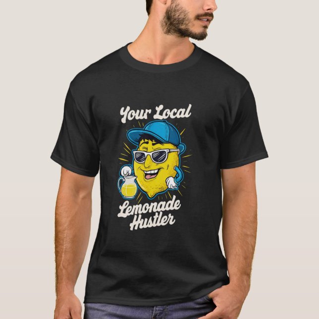 Ihre örtliche Lemonade Hustler Funny Kids Lemonade T-Shirt (Vorderseite)