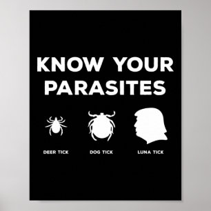 Ihre Parasiten alle außer Trump Protest karikiert Poster