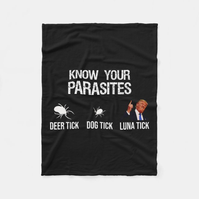 Ihre Parasiten - Hirschkitzel Fleecedecke (Vorderseite)