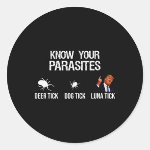 Ihre Parasiten - Hirschkitzel Runder Aufkleber