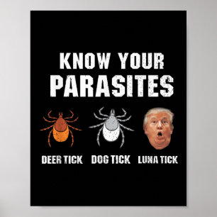 Ihre Parasiten kennen - Funny Anti Trump Poster