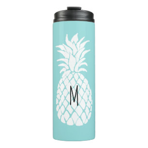 Ihre personalisierte Ananas in Monogramm hinzufüge Thermosbecher