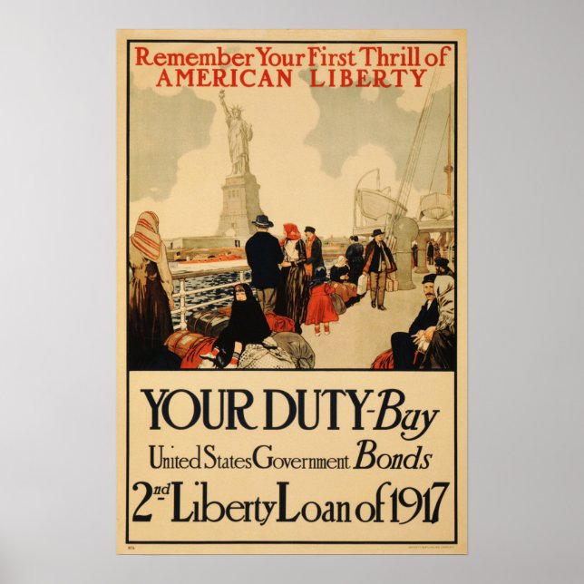 IHRE PFLICHT Kaufen US Government Bonds 2. Liberty Poster (Vorne)