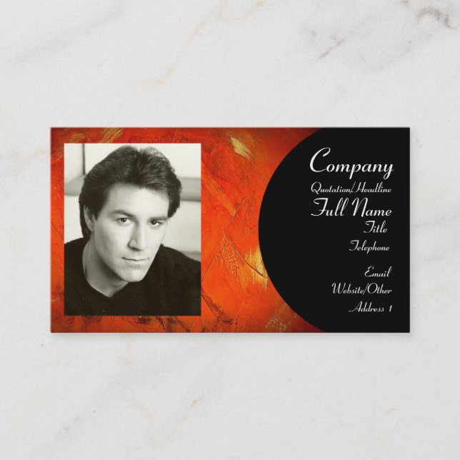 Ihre Picture Business Card hinzufügen Visitenkarte (Vorderseite)