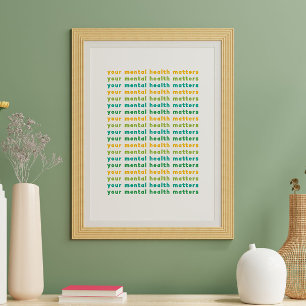 Ihre psychische Gesundheit ist wichtig Poster