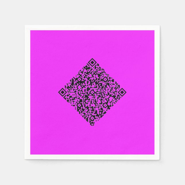 Ihre QR-Code-Partyservietten Beispiel individuelle Serviette (Vorderseite)