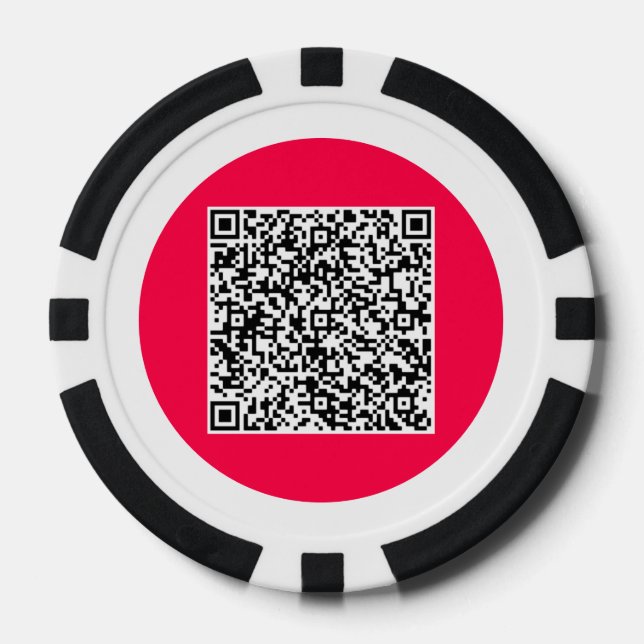 Ihre QR-Code-Personalisierten Poker-Chips wählen F Pokerchips (Vorderseite)