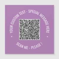 Ihre QR Code Scan Info Benutzerdefinierte Text-Mag