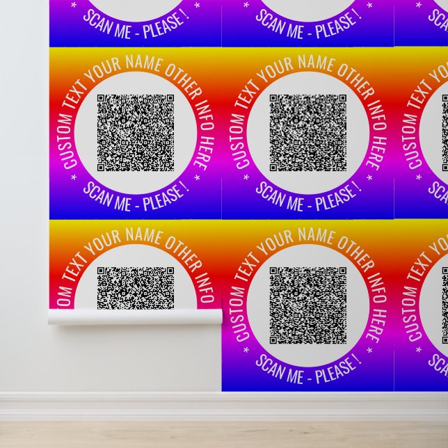 Ihre QR-Code-Scan-Info Benutzerdefinierten Text fa Tapete (Anwendung)