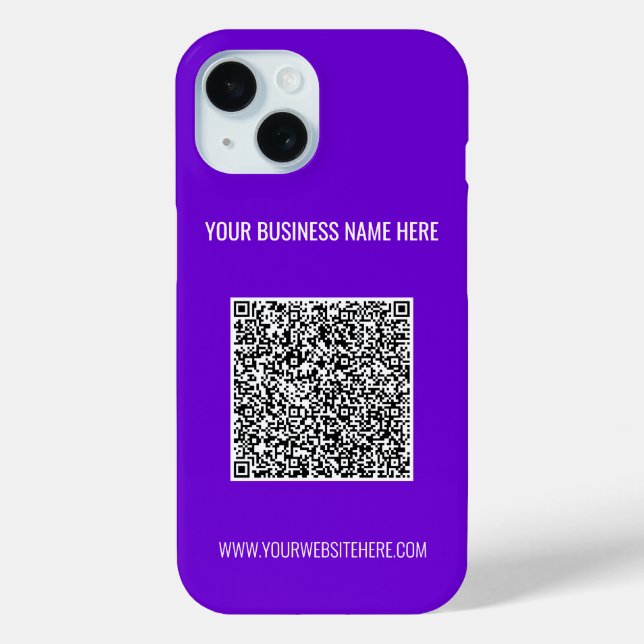 Ihre QR Code Scan Info Benutzerdefinierter Text iP Case-Mate iPhone Hülle (Rückseite)