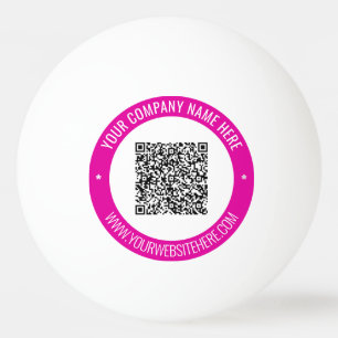 Ihre QR-Code-Scan Info Benutzerdefinierter Text Po Tischtennisball