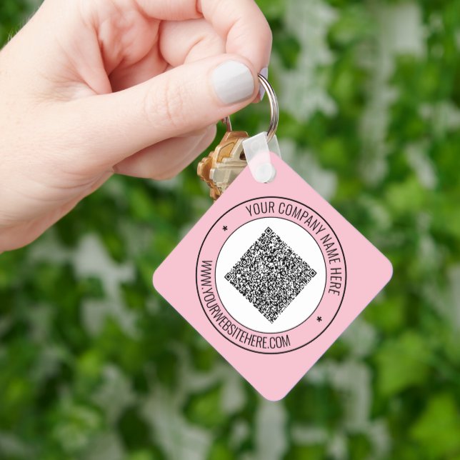 Ihre QR Code Scan-Info Gewohnte Text-Schlüsselanhä Schlüsselanhänger (Hand)