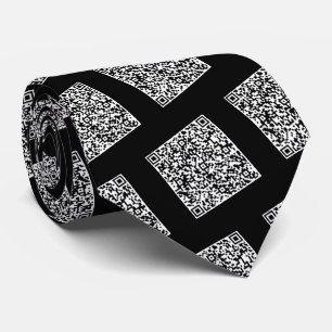 Ihre QR-Code-Scan-Info-Krawatte mit benutzerdefini Krawatte