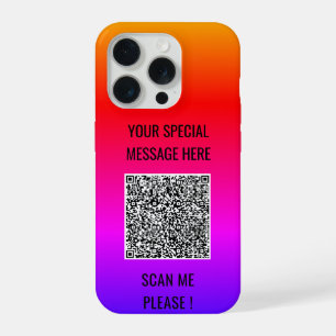 Ihre QR Code Scan Info und iPhone Case für den ben 15 Pro Hülle