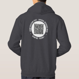 Ihre QR-Code-Scan-Informationen Benutzerdefinierte Hoodie