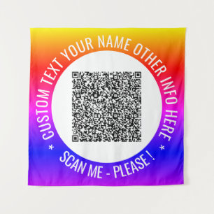Ihre QR-Code-Scan-Informationen und Ihre benutzerd Wandteppich