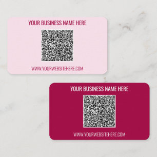 Ihre QR-Code- und benutzerdefinierte Text-Visitenk Visitenkarte