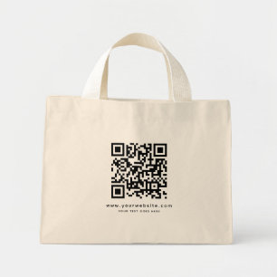 Ihre QR-Code-Website-Adresse Hochladen der Logo-Vo Mini Stoffbeutel