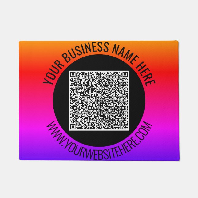 Ihre QR-Codeprüfung und Ihr benutzerdefiniertes Te Fußmatte (Vorderseite)