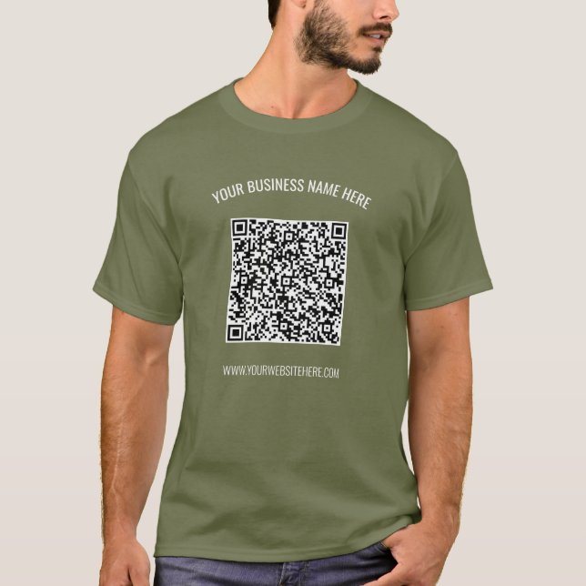 Ihre QR-Codeprüfung und Ihr T - Shirt für benutzer (Vorderseite)