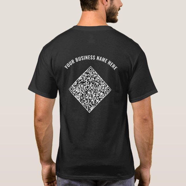 Ihre QR-Codeprüfung und Ihr T - Shirt für benutzer (Rückseite)