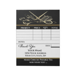 Ihre Rechnung Notizblock