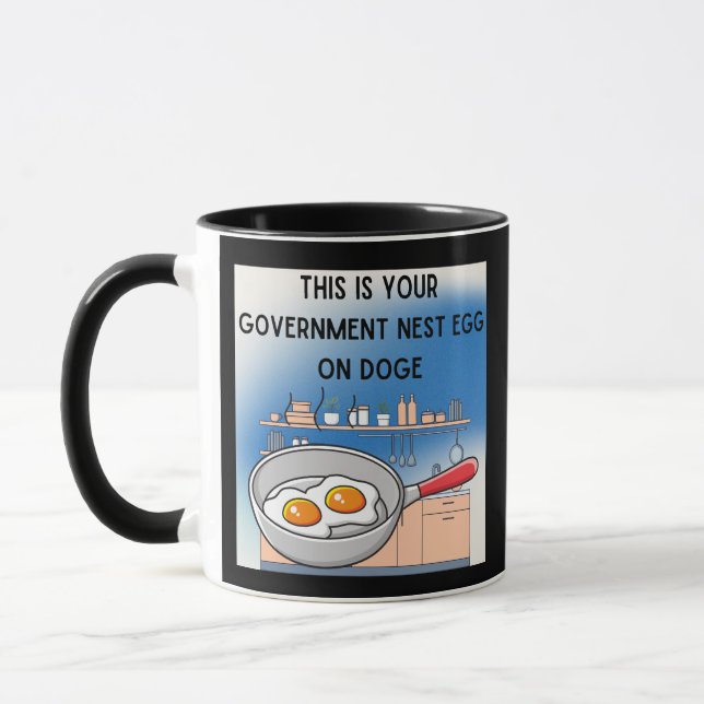 Ihre Regierung auf DOGE, eine Metapher für Demokra Tasse (Links)