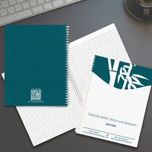 Ihre Reise Aquamarines White Life Coache Wachstum Notizbuch