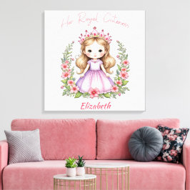 Ihre Royal Cuteness Pink Princess Canvas Print Leinwanddruck