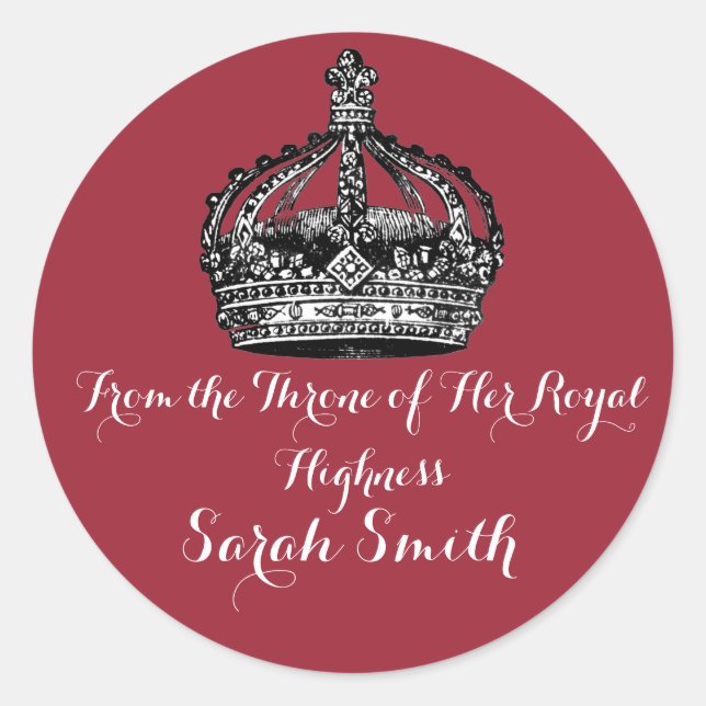 Ihre Royal Highness Sticker (Vorderseite)