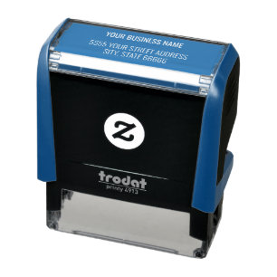 Ihre Rücksendeadresse mit Ihrem Firmennamen - Brie Permastempel