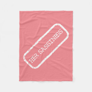 "Ihre Ruhe" Fleece Blankets