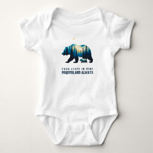 Ihre Schritte in meinem Bärendesign - Familiengesc Baby Strampler