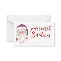 Ihre Secret Santa Gift Exchange Raffekarte