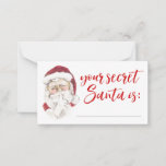 Ihre Secret Santa Gift Exchange Raffekarte Mitteilungskarte<br><div class="desc">Ihre Secret Santa Gift Exchange Raffekarte</div>