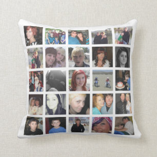 Ihre Selbst Bild Instagram Foto-Collage des Kissen
