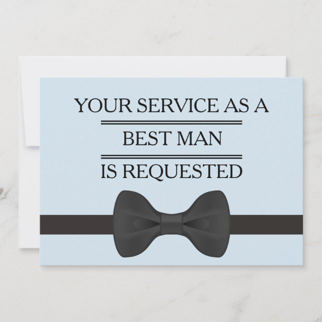 Ihre Serviceanforderung als Trauzeuge-Trauzeuge Einladung (Vorderseite)