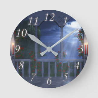 Ihre silberne Umhang-Uhr Runde Wanduhr