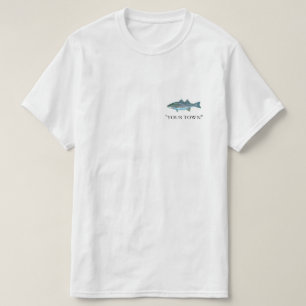 Ihre Stadt oder Ihr Name Striped Bass FISCHing T - T-Shirt