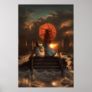 Ihre stille Silhouette Poster