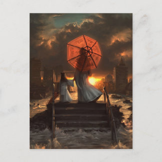 Ihre stille Silhouette Postkarte