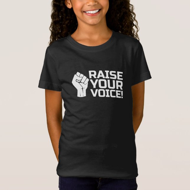 Ihre Stimme erheben 1 w T-Shirt (Vorderseite)
