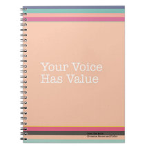 Ihre Stimme hat Wert-Notizbuch